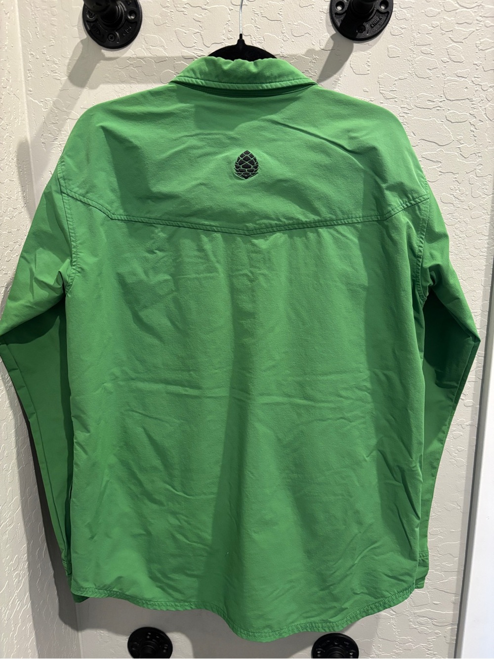Stio Men's Crester Bright Green Lightweight Soft Shell Shirt Jacket - Picture 3 of 8